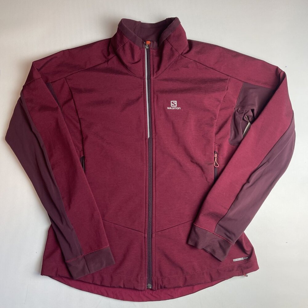 Salomon Women's Burgundy Full-Zip Jacket